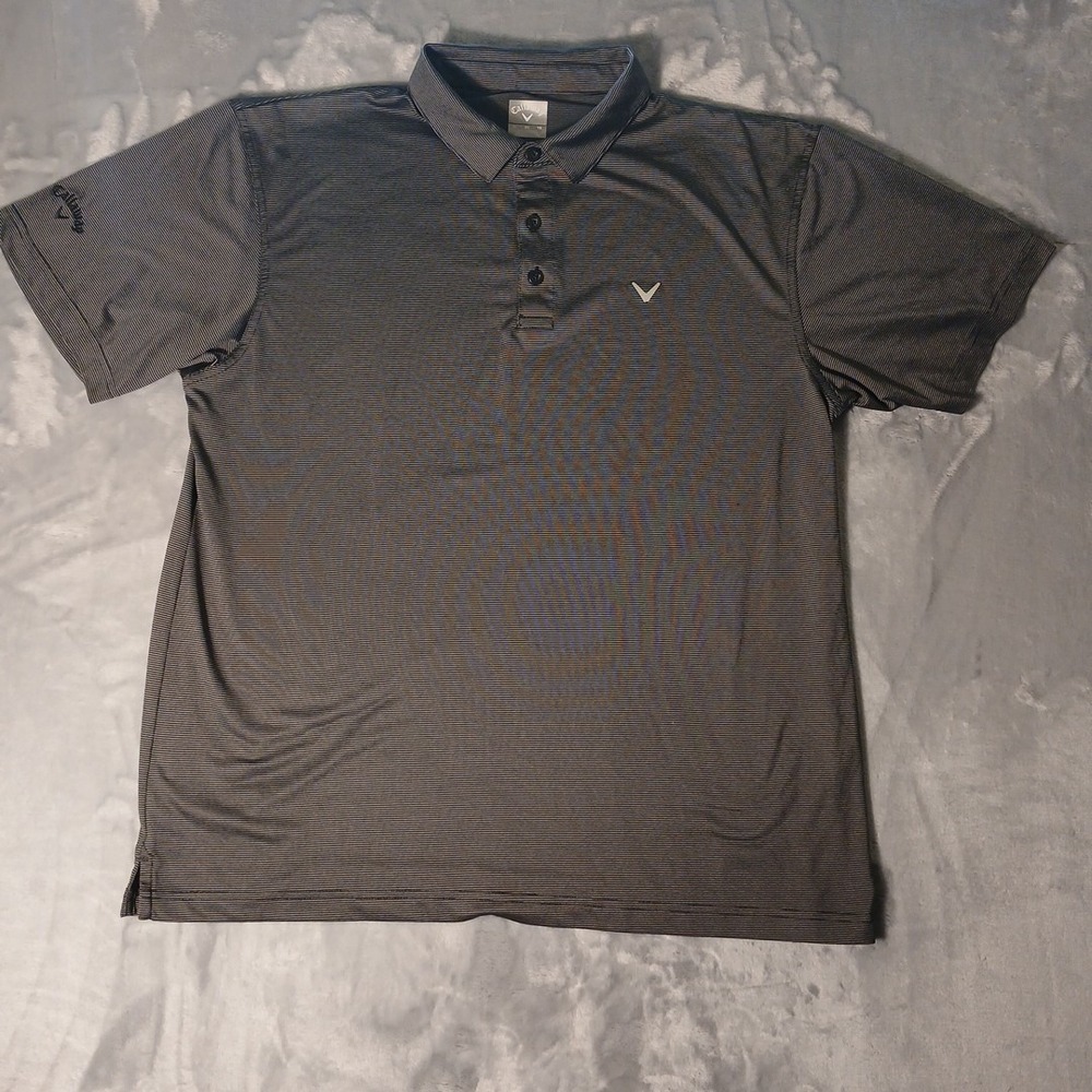 Callaway Opti-Dri Mens XL Golf Polo Shirt Grey Used